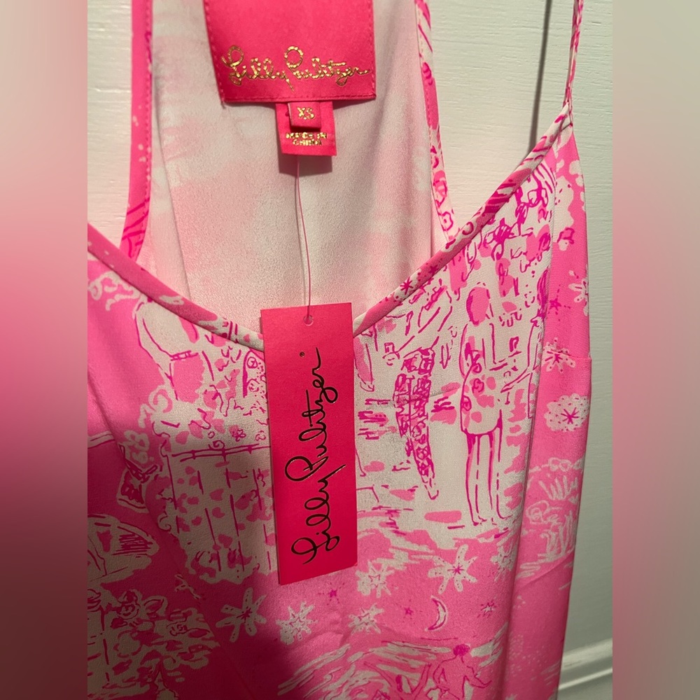 Lilly Pulitzer silk slip dress XS NWT